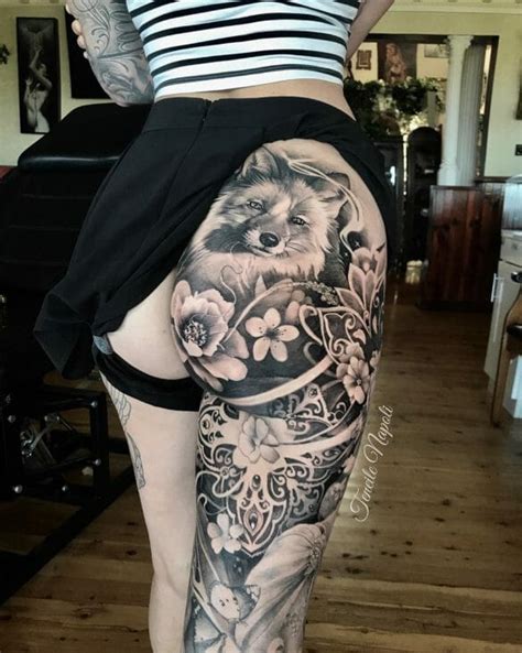 thigh/butt tattoos|Butt and Thigh tattoos